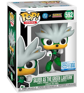 Funko Pop! Heroes: Justice League & Sonic - Silver As The Green Lantern - Sonic + Dc Comics - Koleks (Krem)