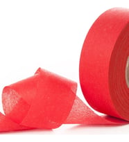 Jütburada Kırmızı Kurdale Şerit (Nonwoven Tela Kumaş 2.5 Cm) 220 Metre