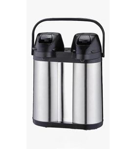 1240XL İkili Çelik Termos Çiftli 1.9 + 1.9 Lt Çay Su Termosu