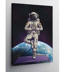 Kanvas Tablo Astronot ve Dünya Manzarası