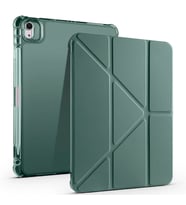 Apple iPad Air 11 2025 M3 Uyumlu Kılıf Zore Tri Folding Kalem Bölmeli Standlı Kılıf (Koyu Yeşil)