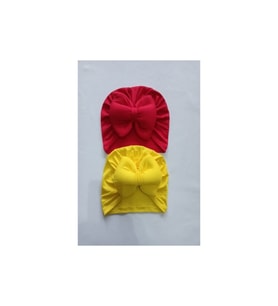 Diamondstar Kurdelalı Bebek Bone seti (Kırmızı)