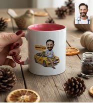 Kişiye Özel Karikatürlü Taksici Kupa Bardak Doğum Günü Hediyesi