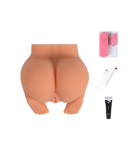 Kullanımı Kolay Tırtıklı Iç Yapıya Sahip Kalça Vajina Mastürbatör+set