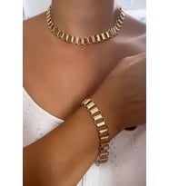 Geçme Zincir Kolye Bileklik Set