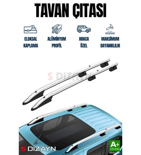 S-Dizayn Citroen Nemo Aluminyum Gri Tavan Çıtası Sport Model 2008 Üzeri A+ Kalite