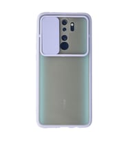 Xiaomi Redmi Note 8 Pro Kılıf Palm Buzlu Kamera Sürgülü Silikon - Lila