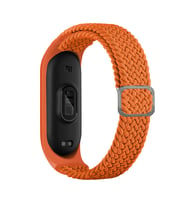 Xiaomi Mi Band 6 Uyumlu Kordon Örgü İşlemeli Yumuşak Hasır KRD-49 Kayış
