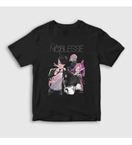 Presmono Unisex Çocuk Siyah Cover Raizel Anime Noblesse T-Shirt 463831tt