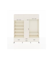Arges Gardrop 18 Raflı 4 Çekmeceli Tek Askılı 220x30x243 Aytaşı-Aytaşı