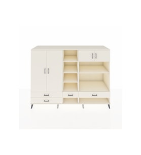 Kronos Dolap 12 Raflı 4 Çekmeceli 4 Kapaklı 220x59x163 Aytaşı-Aytaşı