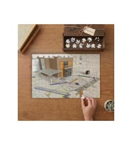 Mşmarlık Ofisi - İnşaat - Çizim Tasarımı 240 parça Ahşap Puzzle Ahşap Kutuda MP02103