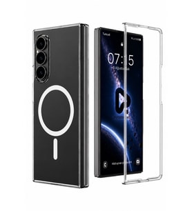 Şeffaf Mika Sararmaz Sert Magsafe Kılıf Galaxy Z Fold 4