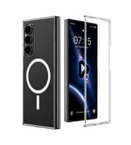 Şeffaf Mika Sararmaz Sert Magsafe Kılıf Galaxy Z Fold 4