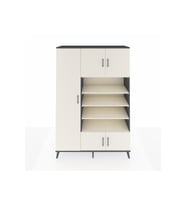 Hyperion Gardrop 10 Raflı 5 Kapaklı 132x44x195 Antrasit-Aytaşı