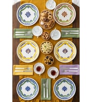 Bambum Moderna - 6'lı Porselen Pasta Tabağı Leo