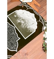 EVDEYA Dijital Baskılı Yıkanabilir Camii Motifli Hediyelik Namazlık Seccade 70x130, SECCADE-35-KAHVERENGİ, (Kahverengi)