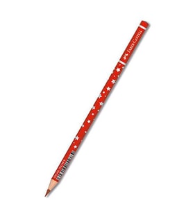 Kırmızı Başlık Kalemi Yıldız 1 Adet Faber Kırmızı Başlık Kalemi Yıldız Desenli