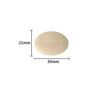 Mühürcüm Mühür Mumu Damga 21x30 mm Oval Boş Pirinç Kafa + Ahşap Sap R5799OE21