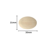 Mühürcüm Mühür Mumu Damga 21x30 mm Oval Boş Pirinç Kafa + Ahşap Sap R5799OE21