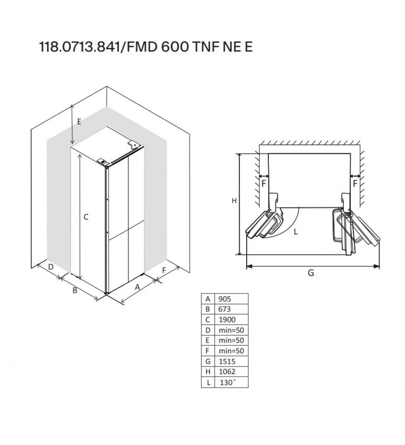 118.0713.841-Franke FMD 600 TNF NE E 90 cm Black Inox Solo Buzdolabı