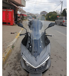 MOTOCAM Mondial Strada 125 Ön Cam 2023-2026 Model 75cm Şeffaf Renkli 4mm UZUN
