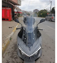 MOTOCAM Mondial Strada 125 Ön Cam 2023-2026 Model 75cm Şeffaf Renkli 4mm UZUN