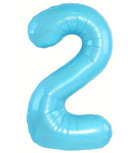 Beysüs Mavi 2 Rakam Folyo Balon 80 cm