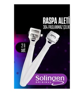 Raspa Aleti - Jiletli Ayak Topuk Törpüsü 2 adet Solingen Profesyonel