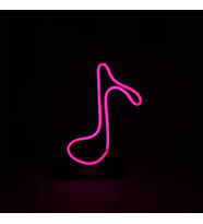 Destina Ahşap Melodi Temalı Neon Gece Lambası-Melodi Temalı Neon Masa Lambası- 22cm*16cm