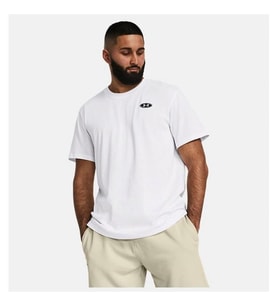 UNDER ARMOUR Ua Hw Lc Patch Ss Beyaz Erkek T-Shirt 1382902-100