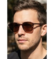 SUNSTOP UV400 Polarize Unisex Kahverengi Güneş Gözlüğü 1370 C8484 - Esnek ve Dayanıklı Çerçeve