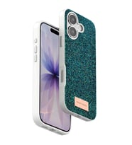 Onegif Apple İphone 17 Bright Simli Kapak - Koyu Yeşil