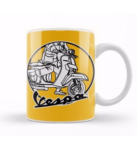 Vespa Addict 01 Kupa Bardak Porselen