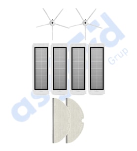 ROBOROCK  S50 – S55 –S5 MAX – S6 – S6 MAXV Uyumlu 2 Yan Fırça 4 Filtre 2 Mop PKT-iasgf0000689