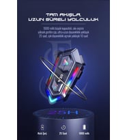BT5.3 Stereo Su Geçirmez Kulaklık intercom Motosiklet İntercom Kask kulaklık RGB Işıklı Bluetooth
