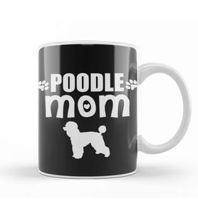Poodle Mom 010 Kupa Bardak Porselen