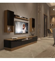 Decoraktiv Trendstyle 5220DAS Mdf Tv Ünitesi Tv Sehpası - Pera Siyah (Pera - Siyah)