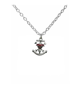 One Piece Unisex Anime Kolye – 60 cm Zincirli Korsan Temalı Takı (Gümüş)