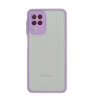 Samsung Galaxy A22 Kılıf Montreal Silikon Kapak - Mor