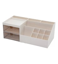 2 ÇEKMECELİ + 12 BÖLMELİ  PLASTİK MAKYAJ - TAKI ORGANİZER 12X24CM-- Y: 4-6-7-8-9CM (5343)