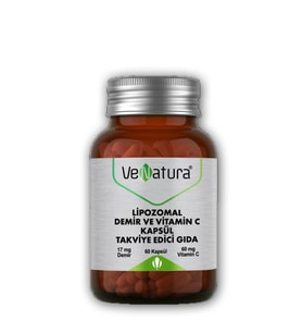 Venatura Lipozomal Demir ve Vitamin C 60 Kapsül