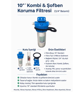 10” Kombi & Şofben Koruma Filtresi