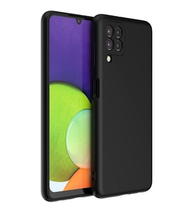 Samsung Galaxy A22 Kılıf içi Süet Korumalı Silikon (A.ALTIN)