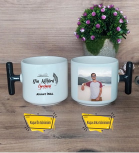 Din Kültürü Öğretmeni  Kupa Bardak Fotoğraflı T Siyah Kulplu Öğretmenler Günü Hediyesi Din Kültürü Öğretmeni ne Hediye