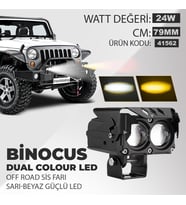 Binocus Çift Renkli Universal Off Road Sis Farı Mini Spot Lens Led Far