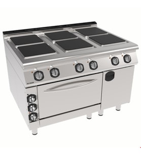 İnoksan 9ke33 - Elektrikli 1 Modül Fırın + 1/2 Modül Dolaplı Kuzine