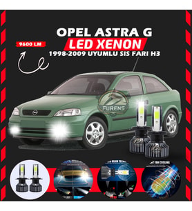 Opel Astra G 1998-2009 Sis Farı Uyumlu Şimşek Etkili Led Xenon Pro Series H3