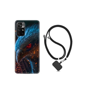 Xiaomi Poco X4 Pro Kılıf Ipli Boyun Askılı Desenli Silikon Şahin 1756