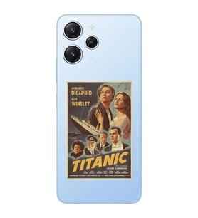 Xiaomi Redmi 12 Uyumlu Uyumlu Titanic Tasarımlı Şeffaf Telefon Kılıfı